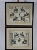 Pair of Sporting Art Lithograph Prints