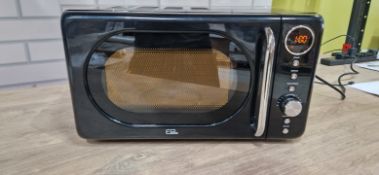 EGL RETRO 20 LITRE MICROWAVE - BLACK