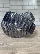 JTWIST ACRYLIC PEND SHADE 33X20 SGREY