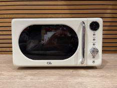 EGL RETRO 20 LITRE MICROWAVE - CREAM