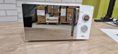 EGL VOGUE MIRRORED MICROWAVE-WHITE & CHR