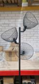 HUDSON 3 LIGHT METAL WIRE FLOOR LAMP 160