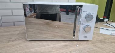 EGL VOGUE MIRRORED MICROWAVE-WHITE & CHR