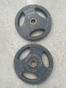 Physical 20kg weight plates x 2