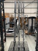 Set of 9 Olympic Bars with Stand