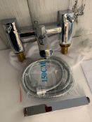 Roper Rhodes Chrome CUBIX Deck Mounted Bath Shower Mixer Tap, RRP £289 – Brand New & Boxed