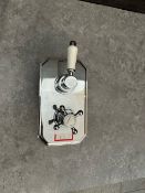 Dual Handled Concealed Thermostatic Traditional Style Shower in Chrome. High Quality Brass.