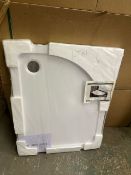 Designer 1000mm x 800mm Quadrant 30mm Low Profile Shower Tray, RRP £369 – Brand New