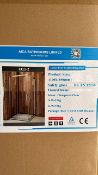 Designer Corner Entry Shower Enclosure, Measures 11100mm x 1850mm, with safety tempered glass