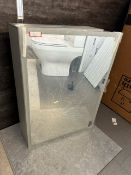 Designer MIA Mirror Cabinet, with LED illumination shaver socket and demister functions.