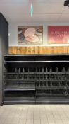 2 bays of adjustable retail shelving