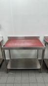 Stainless steel counter worktop with chopping board