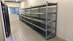 4 Bays of Boltless Aluminium Racking / Shelving