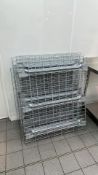 8 x Galvanised Steel Mesh Shelving