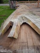 Hardwood Air Dried Sawn English Waney Edge / Live Edge Sweet Chestnut Slab / Table Top