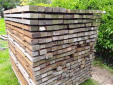 50 x Hardwood Air Dried Sawn African Opepe Rails,