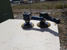 2 x Draper pneumatic air powered orbital sanders