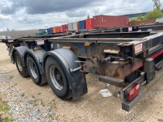 2013 Cartwright Tri Axle Skeleton Sliding Trailer