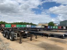 2013 Cartwright Tri Axle Skeleton Sliding Trailer