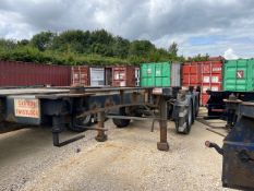 2013 Cartwright Tri Axle Skeleton Sliding Trailer