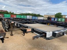 2013 Cartwright Tri Axle Skeleton Sliding Trailer