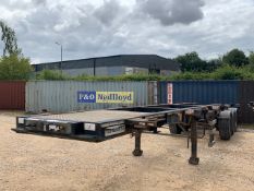 2013 Cartwright Tri Axle Skeleton Sliding Trailer