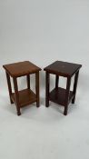 Small Wooden Side Tables x 2