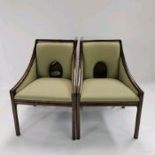 Set of 4 Mid-Century Walnut Dining Chairs