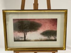 M. Theilhelm Red Landscape Artwork Print