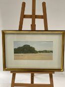 J. Folchi Yellow Grass Landscape Artwork Print