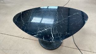 Marble Table with Matching Marble Base