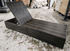 Rattan Sun Lounger