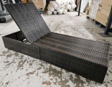 Rattan Sun Lounger