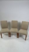 A Trio of David Linley Cream Dining Chair