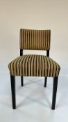 Striped Fabric Chair