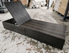 Rattan Sun Lounger