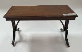 Wooden Side Table on Wheels