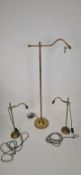 BRASS LAMPS X3
