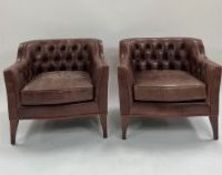 Pair of Chairs with Studded Base