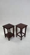 Small Wooden Side Tables x 2