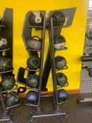 Physical Medicine Ball Rack with Set of Medicine Balls