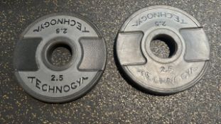 Technogym Plates x 2.5kg pair