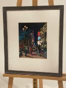 Artwork- Oil Painting Street Scene Unsigned