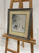 Artwork - Resting Woman In Charcoal