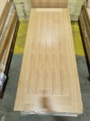 NO RESERVE 1 X Thames White Oak Internal Fire Door FD30 44 X 2040 X 838
