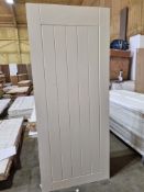 NO RESERVE 1 X Moulded Cottage White FD30 Internal Fire Door 44 X 1981 X 838