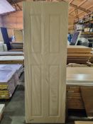 NO RESERVE 1 X 4 Panel Cream Grain FD30 Internal Fire Door 44 X 1981 X 686