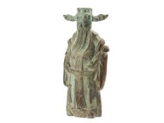 19th Century Chinese Qing Dynasty Confucius Bronze Bell