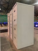 Set of 3 Four Drawer Filing Cabineys