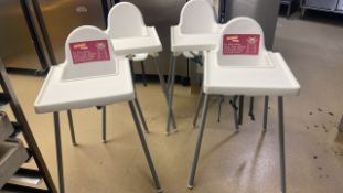 Baby High Chairs x 4
